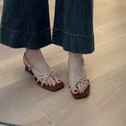 Wedding shoes, bridal shoes, shallow-cut bridal dress high heels for women, 2024 new French evening-inspired gentle shoes.