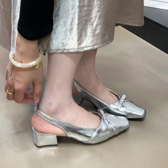 A pearl! High-end white women's flip-flops, 2023 summer thong stiletto high heels.
