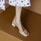 Niche French cross-strap sandals, fairy shoes, 2024 new summer elegant black high-heeled sandals for outdoor wear.