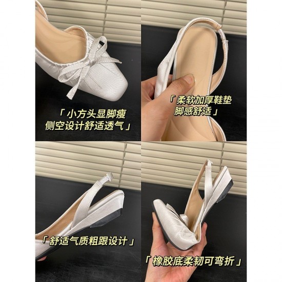 French Rhinestone Floral Strap Square-Toe Sandals for Summer, Perfect for Dresses and High Heels