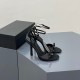 French Elegant High-Heeled Sandals for Outdoor Wear, Square-Toe Open-Toe Minimalist Stiletto Sandals for Women