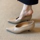 2023 New French Retro Matte Brown, Versatile Shoes