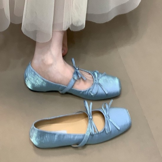 Bow Ballet Flats with Inner Height, 2025 Summer Fairy Mary Jane Shoes