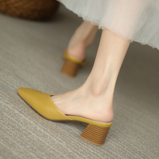 Petite height-enhancing wedge-heeled slippers for women, summer wearable with skirts (2025 new style).