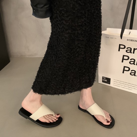 Closed-toe half-slippers for women, summer outdoor wear, new 2025 style, retro French mules, luxury, soft-soled sheepskin slip-ons