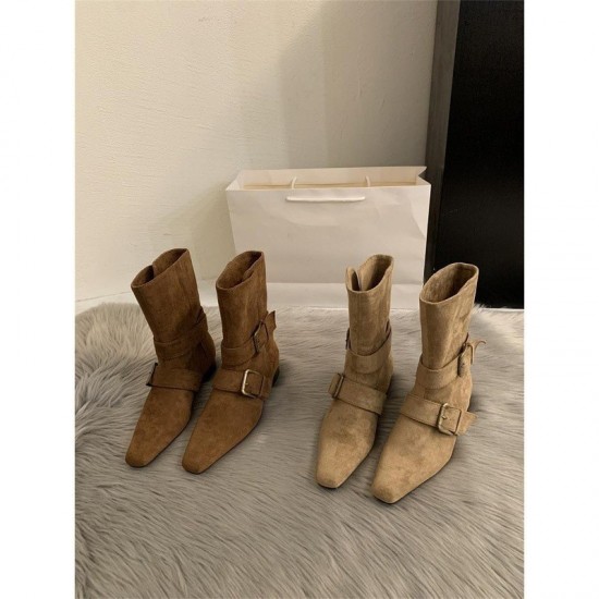 French retro low-heeled block-heeled bow Mary Janes Women's Spring/Autumn 2023 New Patent Leather Pumps